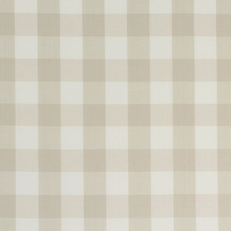 Camden Cotton Check Fabric, Natural