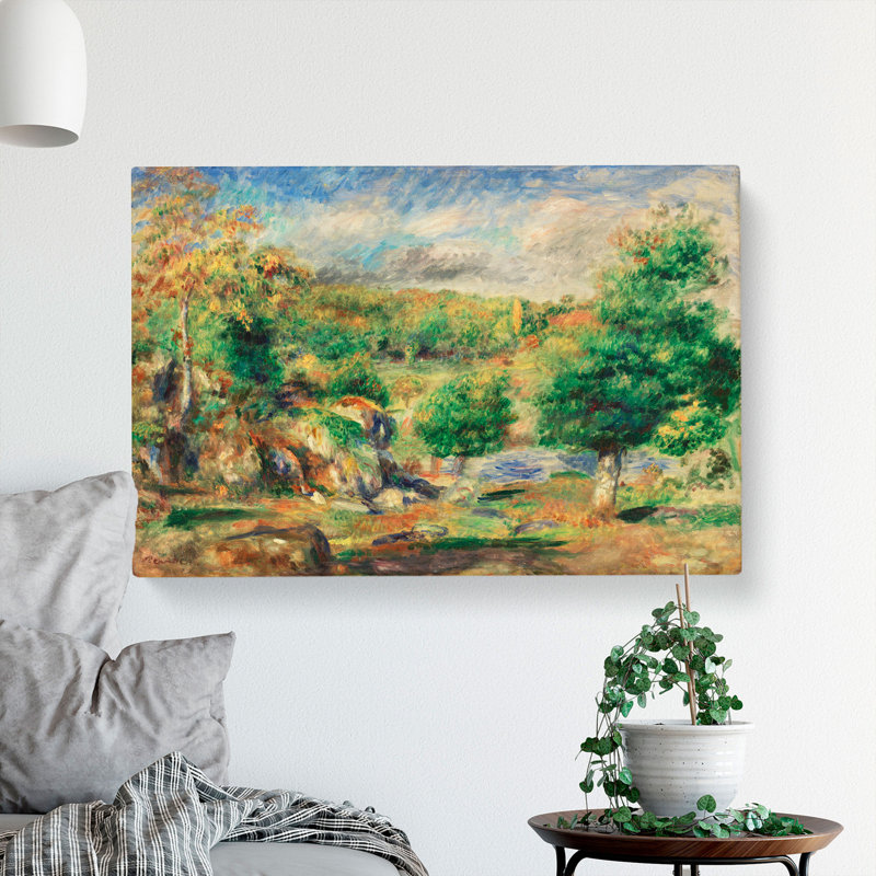 Chestnut Trees By Pierre-Auguste Renoir - Wrapped Canvas, 35cm H x 50cm W x 3cm D