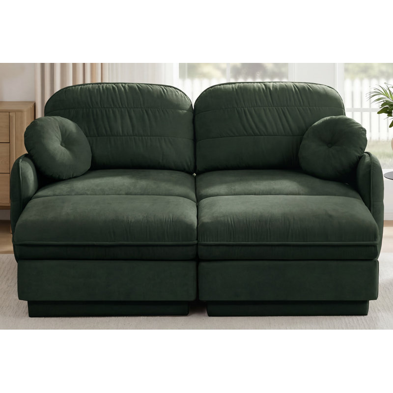 Canapé Chenille Cloud, Vert