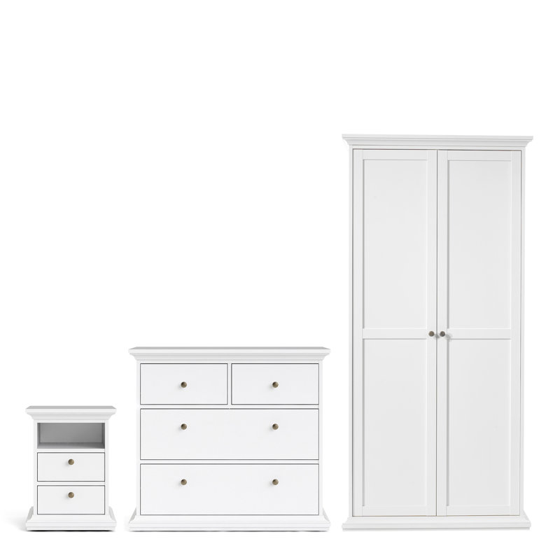 Huey Piece Bedroom Set, White