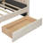 Upholstered Daybed With Flip-Top Cabinet And Side Table-1236493691
