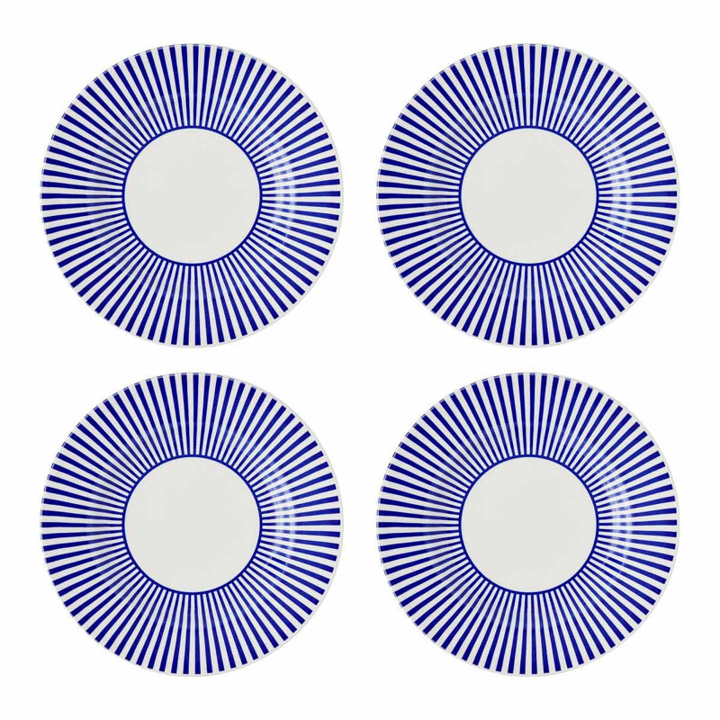Steccato Narrow Stripe Set of 4 Side Plates