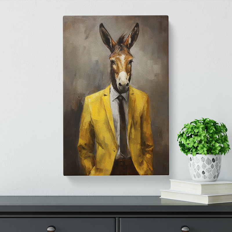 Donkey Modern No.2 - No Frame Print, 50cm H x 35cm W x 3cm D