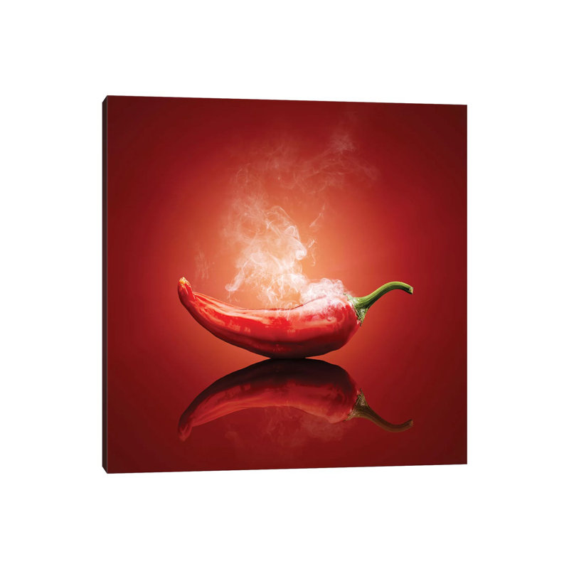 Chili Red Steaming Hot by Johan Swanepoel - Wrapped Canvas Gallery-Wrapped Canvas Giclée, 66.04 cm H x 66.04 cm W