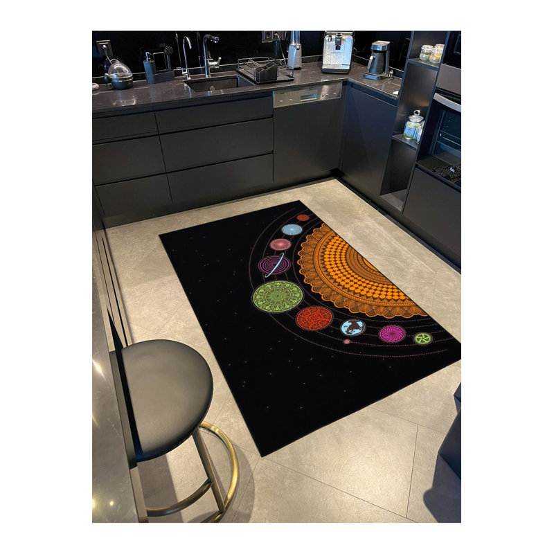 Tapis tissé à la machine lavable à la machine, Tapis de couloir 3 pi 3 po x 9 pi 10 po