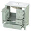 Meuble-lavabo 30 po avec lavabo, une porte avec tablette et trois tiroirs-830943988