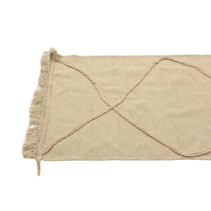 Tapis de couloir ivoire