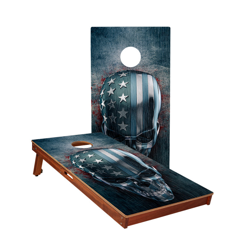 Planches de cornhole USA Skull Sig Pro