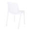 Chaise d'extérieur moderne en lierre blanc moderne en polypropylène avec assise confortable