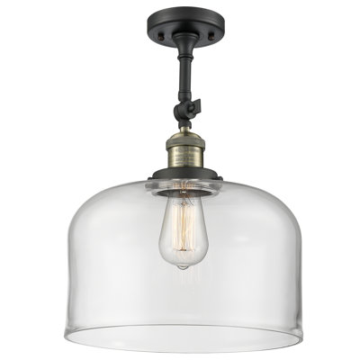 Plafonnier semi-encastré 1 lumière 12 po Temescal