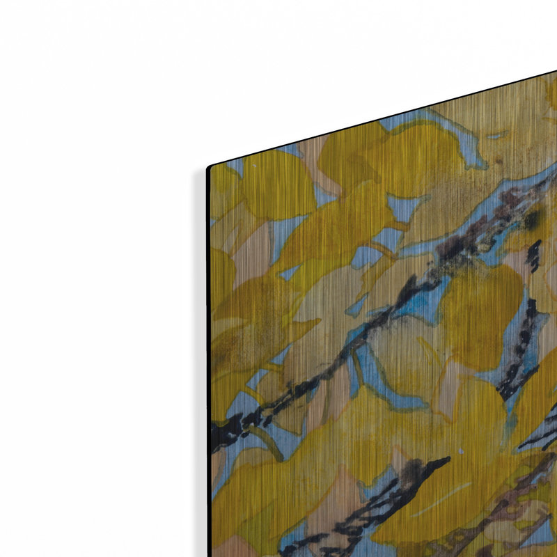 «Golden Leaves» par Sharon Pitts, H 36 po x l 36 po