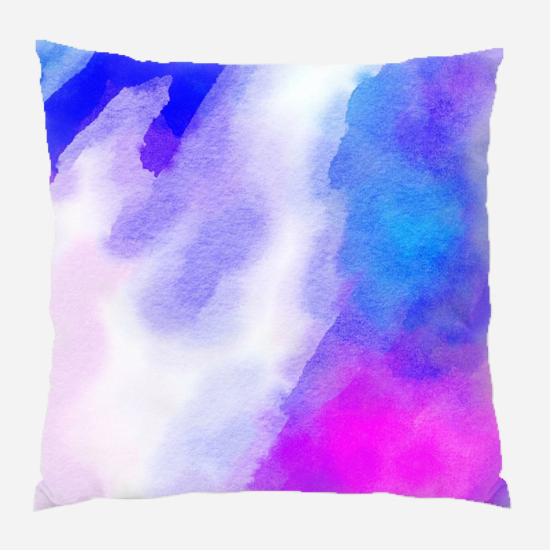Housse de coussin carré Olinda, Microsuède, Intérieur