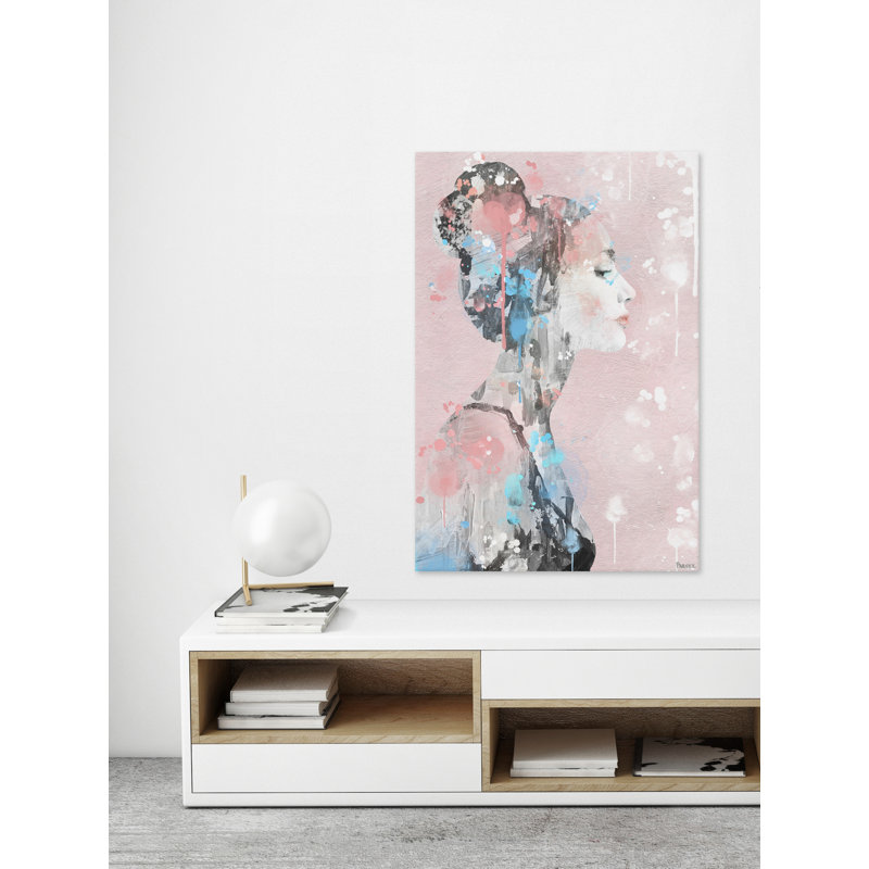 Paint Drippings Beauty by Parvez Taj - Wrapped Canvas Painting, 30cm H x 20cm W