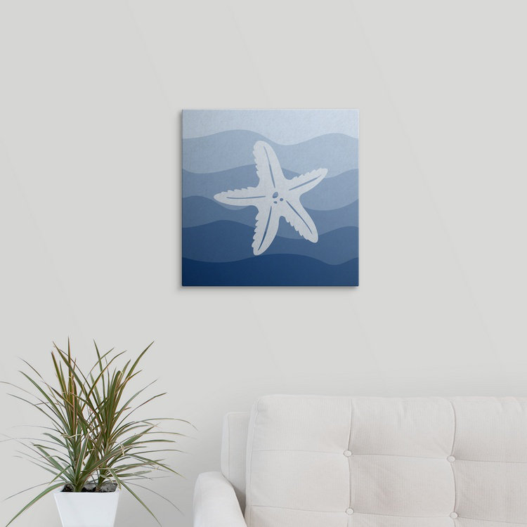 «Starfish Underwater Nursery», impression, H 35 po x l 35 po x P 1,5 po, Toile