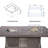 Moda 70 In. X 39 In. X 27 In. Rectangular Wicker Outdoor Gas Fire Pits Dining Set-1485193194