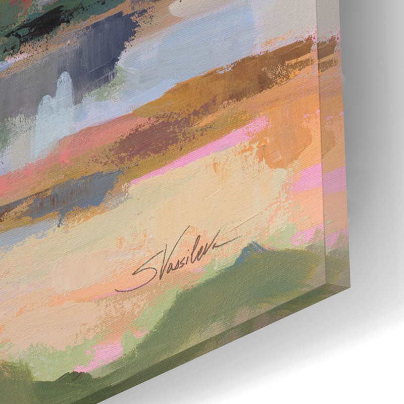  «River View» par Silvia Vassileva, art mural en verre acrylique, H 12 po x l 16 po x P 0,13 po