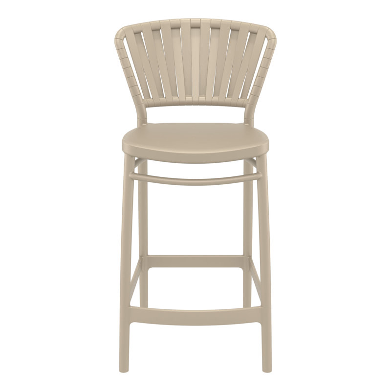 Tabouret de bar d'extérieur Newport, 25.6", Taupe