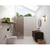 Ursa 36 in. x 78 in. Fully Frameless Bronze Tinted Single Fixed Shower Panel