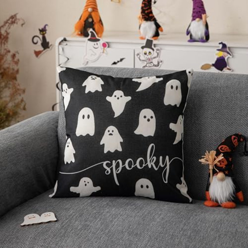Housse de coussin d'Halloween 18X18