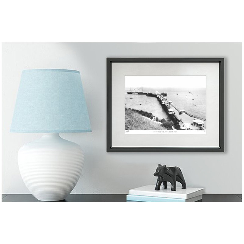 Llandudno, The Pier 1908 - Single Picture Frame Print, 60cm H x 80cm W x 2.3cm D