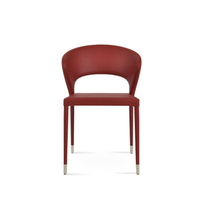 Chaise de salle à manger rembourrée avec anneau Prada