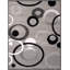 Tapis argenté / noir Gober-611541852
