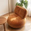 Fauteuil d'appoint simple en chenille orange