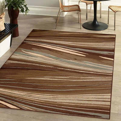 Orlando Modern Abstract Multi-Coloured Power-Loomed Indoor Area Rug