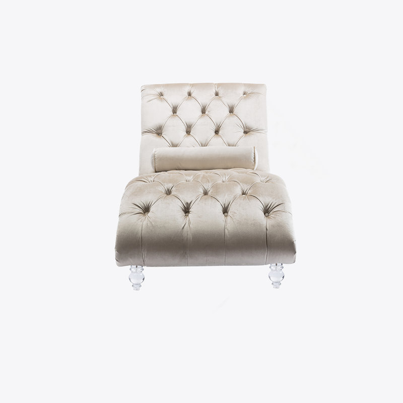 Canapé Leisure avec pieds en acrylique, Beige