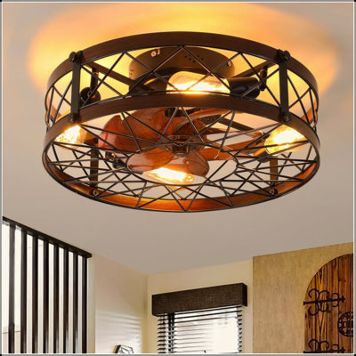 Ventilateur de plafond avec lumières DEL à intensité variable