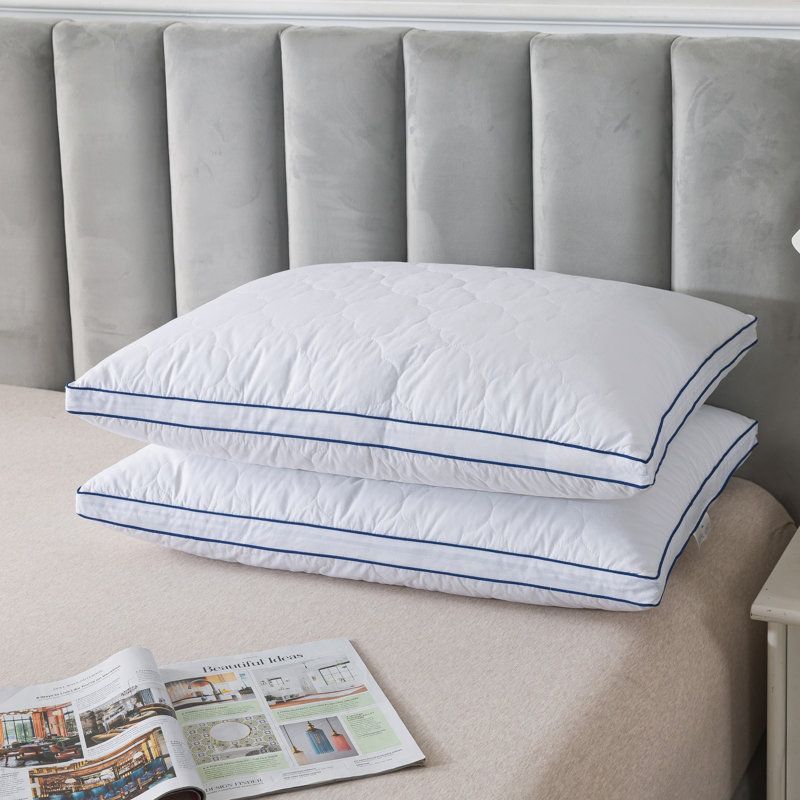 Feather Medium Pillow, King Pillow: 19'' x 35''