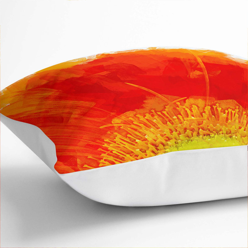 Abstract Square Throw Cushion, 55cm H x 55cm W x 20cm D, White