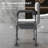 3-In-1 Shower Chair With Back And Arms, Height Adjustable Bedside Commode, Raised Toilet Seat With Non-Slip Rubber Foot Pad For Seniors, Disabled, White