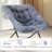 Folding Upholstered Saucer Chair-504496121