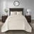 Reversible Bedspread Set Cream Queen