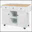 Chariot de cuisine polyvalent avec comptoir rabattable et rangement interne-94223937