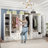 Backstrom 8 Door Wardrobe Armoire With 10 Large Drawers, Hanging Rods,Multi-Layer Shelves