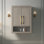 Armoire de rangement murale de salle de bain 24 "avec 2 portes, tablette réglable et tablette ouverte Chambery