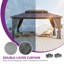 Pavillon de jardin à double toit avec cadre en aluminium-110564722