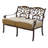 Nanafalia 6-Piece Patio Loveseat Conversation Set with Cushions and 21 x 42" Rectangular Coffee Table