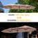 Jacobo 156'' x 78''Rectangular Lighted Market Umbrella with  16 Color Changing Light
