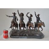 Hermes Coming Through the Rye, a Remington Replica Bronze Statue - 18" x 27" x 17"H