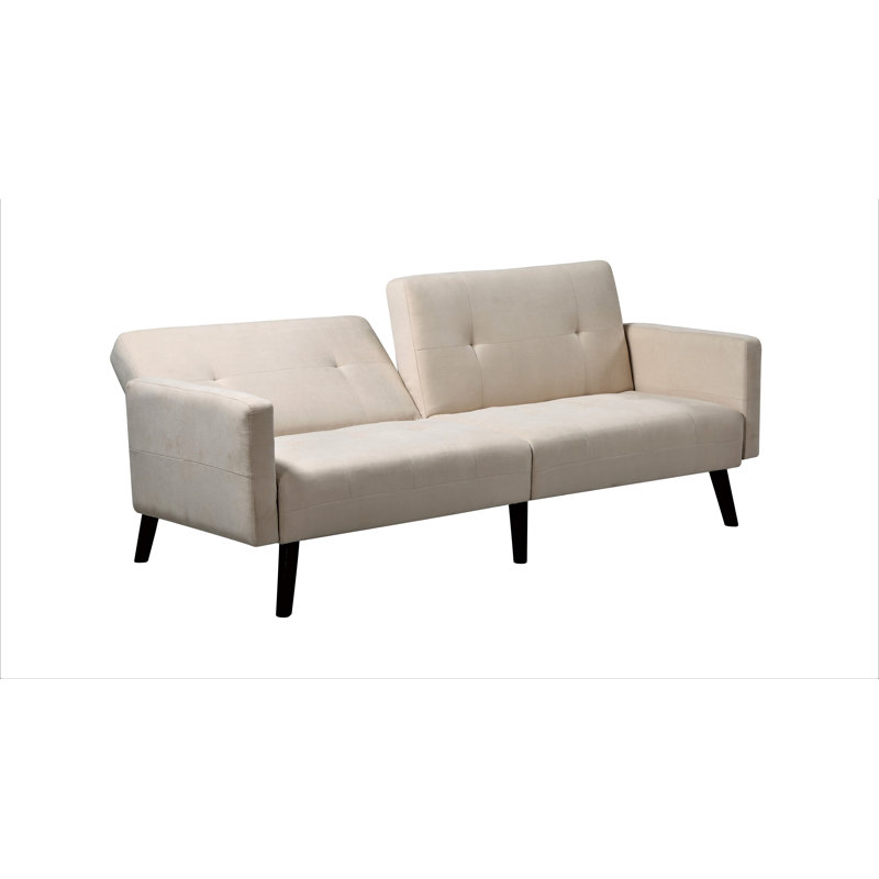 Isebell 79'' Upholstered Convertible Sofa, Beige