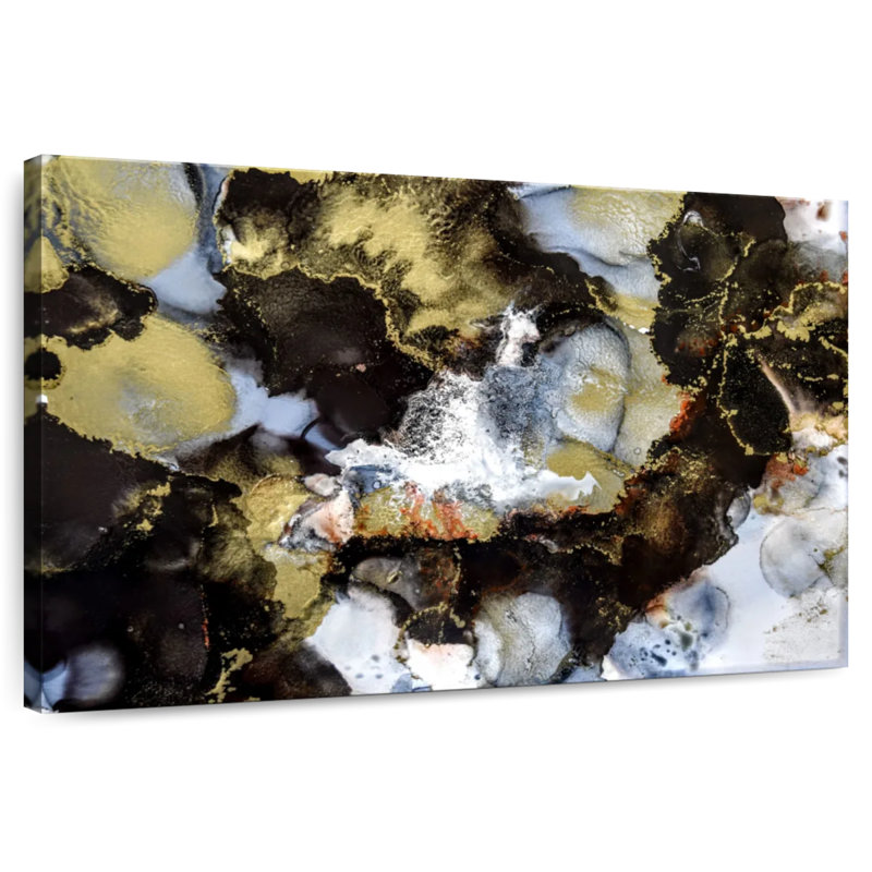 Marbre noir I, H 16 po x l 24 po