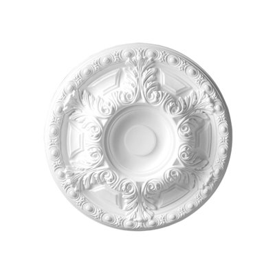 Médaillon de plafond en polyuréthane à feuilles 23-5 / 8 po x 2-3 / 4 po