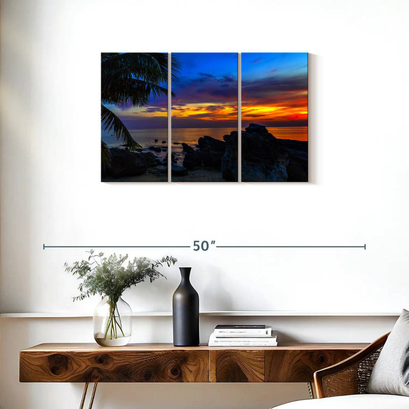 Caribbean Gillard Sunset, 20" H x 33" W
