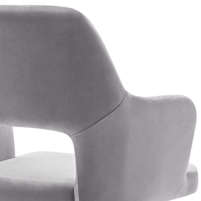 Chaise de travail Rundelle, gris