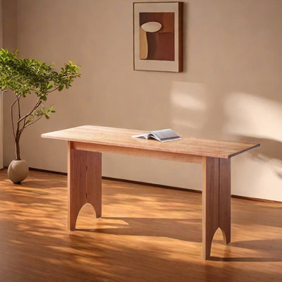 Classic Durable Cherry Wood Long Strip Table