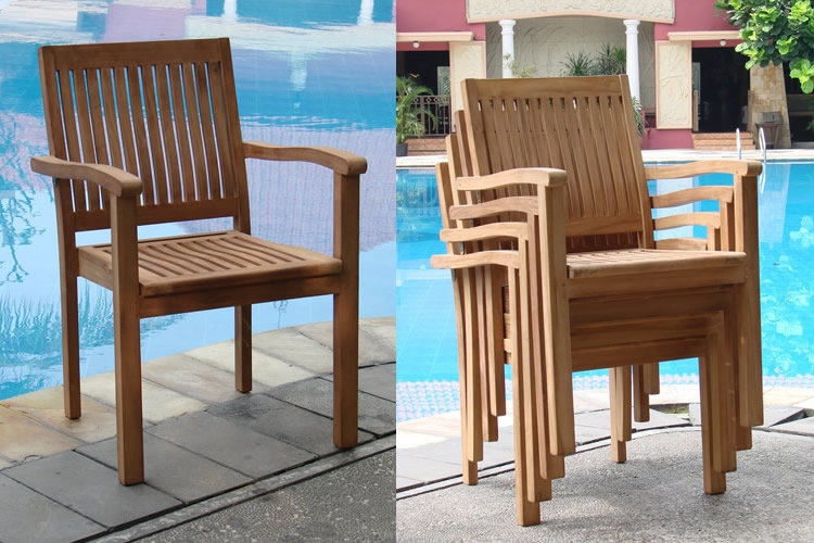 Jovanni Outdoor 3 - Piece Teak Bistro Set, 30.5" H x 48" L x 48" W, 5