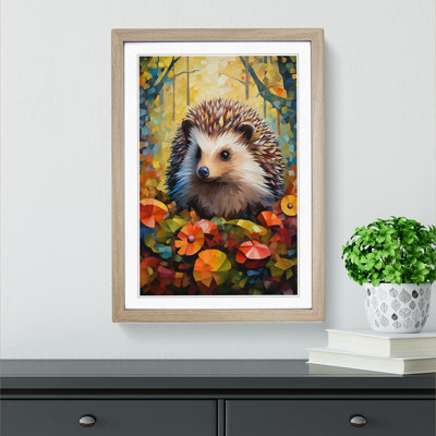 Hedgehog Cubism - Framed Print